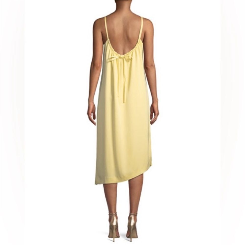 NWT Club Monaco Sarana Tie-Back Slip Dress Amarillo Butter Yellow, US 4